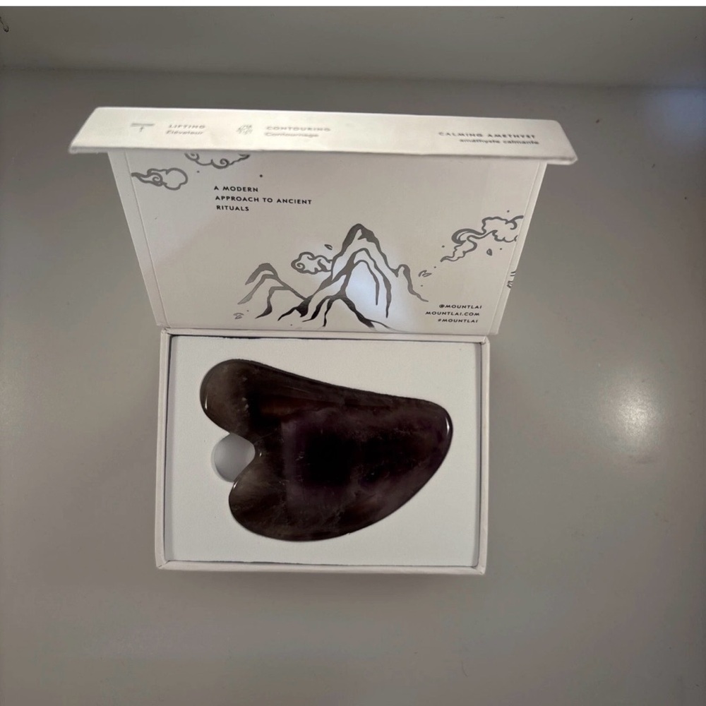 Mount Lai -The Amethyst Gua Sha Facial Lifting Tool | Face Sculpting Tool for...